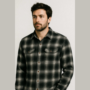 Field and Stream Unisex Gray Button Up Casual Flannel Shacket Shirt Size Small